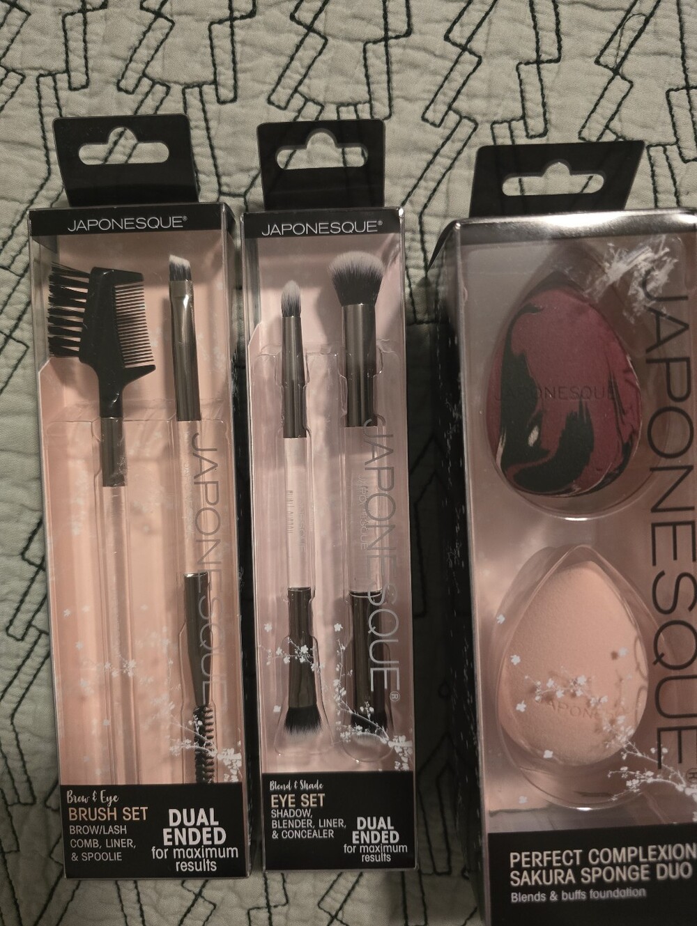 Bundle JAPONESQUE Brush & Sponge Set - Pink Rose Shades